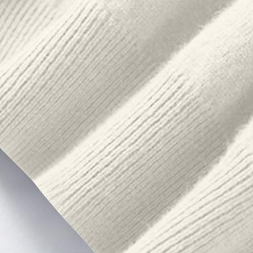 Cashmere Sweater for Girls Fashion V Neck Knit Pullover Sweaters Beige - image 4
