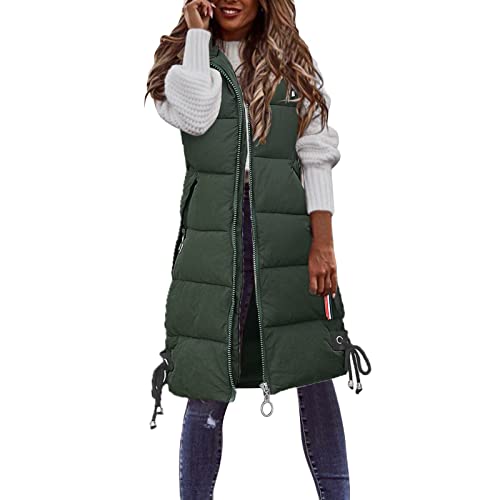 Manteau à capuche gilet long femme pour vos balades urbaines et moments de détente