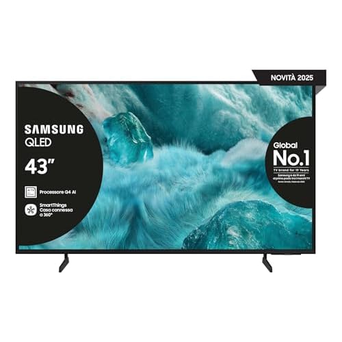 Samsung Televisor Q7F QE43Q7FAAU 43&Prime; QLED 4K Ultra HD Smart TV WiFi Negro