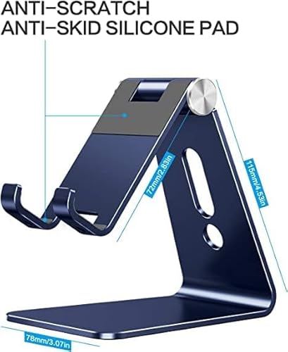 image for OMOTON Adjustable Cell Phone Stand, C2 Aluminum Desktop Phone Holder D