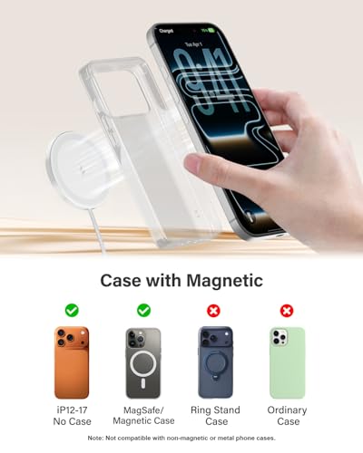 6FT Magnetic Wireless Charger Charging Pad - image 5