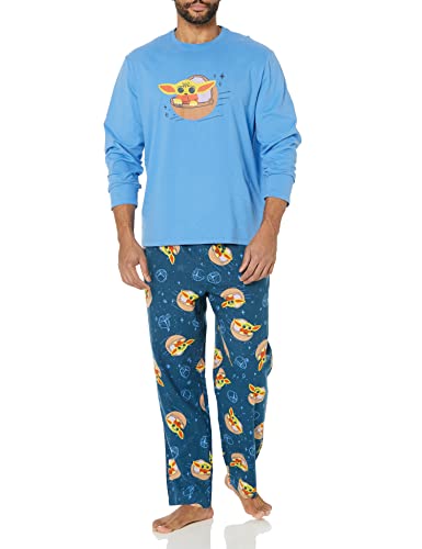 Image of Amazon Essentials Disney | Marvel | Star Wars Men's Flannel Pajama Sleep Sets