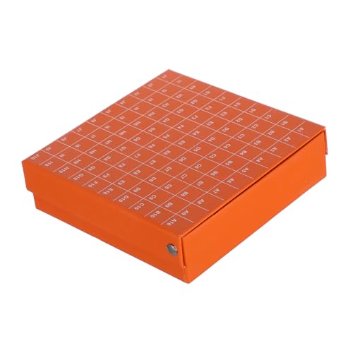 STOBAZA Freezer Box Centrifuge Tubes Storage Tray Centrifuge Tubes Storage Boxes Test Tube Freezer Organizer Lab Freezer Bin Tubes Boxes Lidded Storage Bins Orange Paper