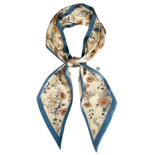 Silk Head Scarf for Hair Fashion Headwrap for Women Lightweight Neck Tie