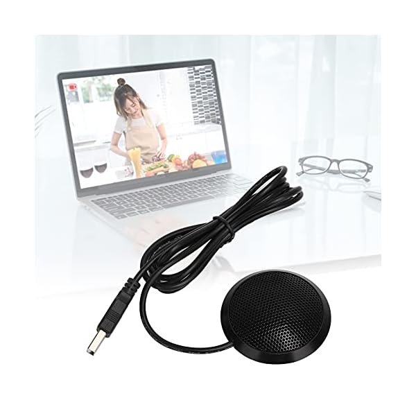 Deansh Omnidirektionales Mikrofon, Plug-Play-USB-Desktop-Mikrofon mit Rauschunterdrückung, Tragbares 360-Grad-Pickup… – Bild 3