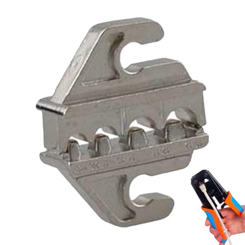 Die de reemplazo de alambre de alambre: de mandíbulas multifuncionales para terminales de barril abierto | Jaultas de abrazadera de acero al carbono para herramientas de engaste, férulas, extremo