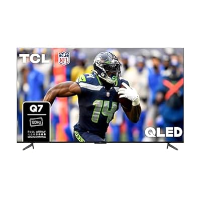 TCL 85-Inch Q7 QLED 4K Smart TV with Google TV (85Q750G, 2023 Model) Dolby Vision, Dolby Atmos, HDR Ultra, 120Hz, Game Accelerator up to 240Hz, Voice Remote, Works with Alexa, Streaming UHD Television