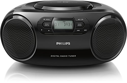 Philips AZB500B/12 CD-Soundmachine (Dynamic Bass Boost, UKW-Tuner, Audioeingang) schwarz