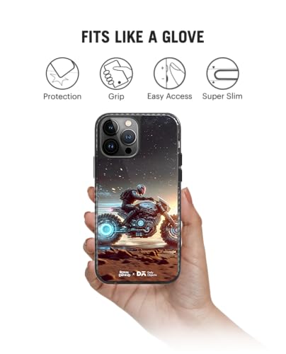 Image of DailyObjects Electric Blaze Stride 2.0 Magnetic Case Cover Compatible with iPhone 14 Pro Max | Wireless Charging Slim Back Cover | 2 Layer Edge Protection & Shockproof