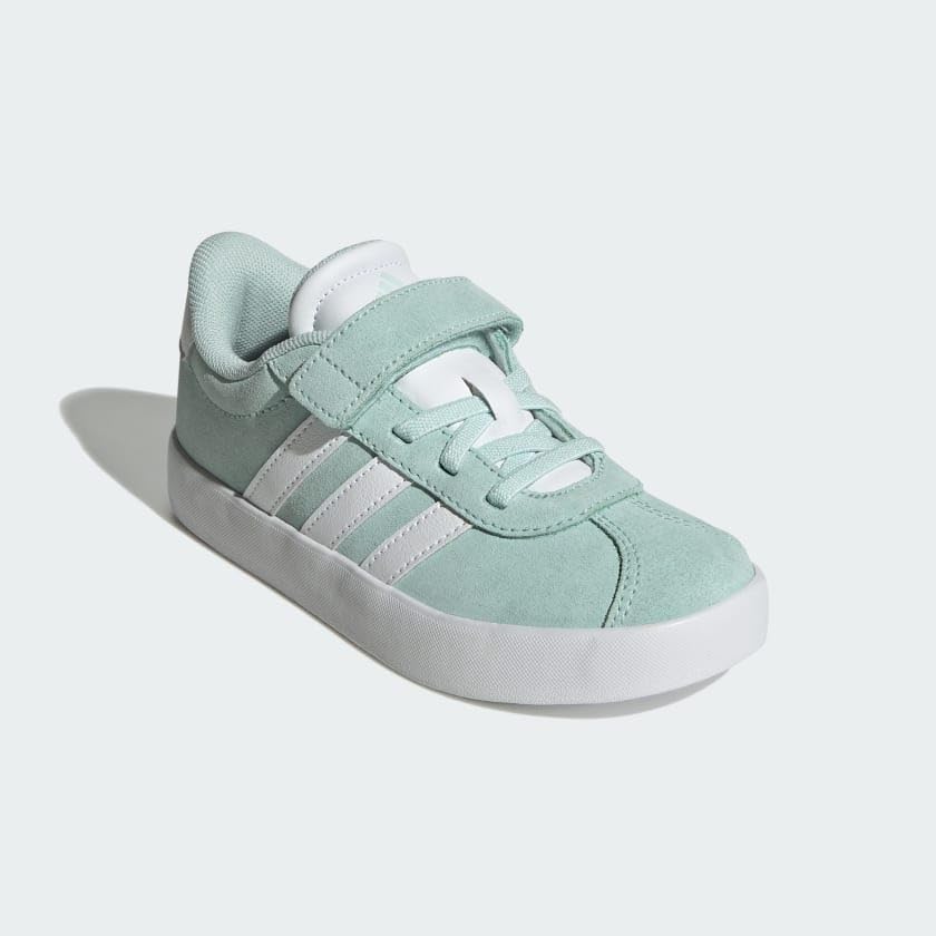 Image of adidas Kids' VL Court 3.0 Elastic Lace & Strap Shoe