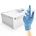 Price comparison product image Unigloves Kooltouch Nitrile Examination Gloves - Latex Free Nitrile Gloves, Multipurpose, Medium Weight, Powder Free Disposable Gloves, Blue, Large