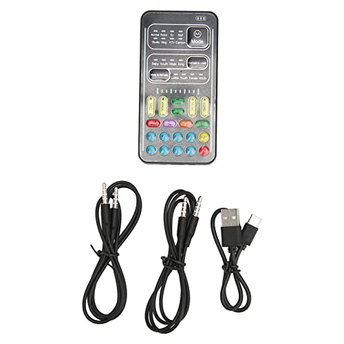 Image of Acogedor Voice Changer, Multi Portable Handheld Mini Sound Card Voice Changer for PS4, for PS5, for Xbox ONE, for Switch, PC and for PUGB Gaming