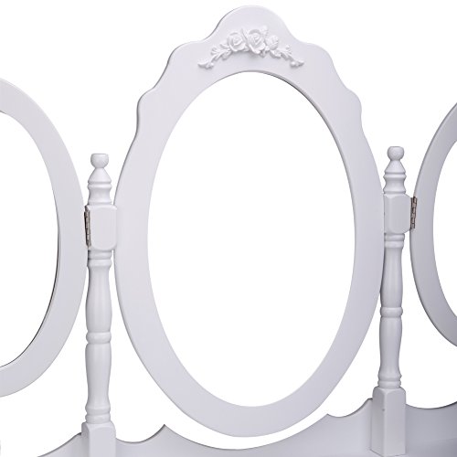 CCLIFE toeletta trucco, toeletta con specchio 3