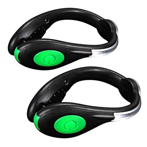 SLDHR LED Shoes Clip Lights USB Charging for Night Running Gear, Color RGB Strobe and Steady Color Flash Mode, Safety Clip Lights for Running, Jogging, Walking, Biking(One Pair)