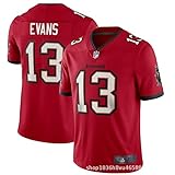 MOMQmicl NFL Football Tampa Bay Buccaneers 13# Evans Jersey T-Shirt Herren (Color : 1, Size : L)