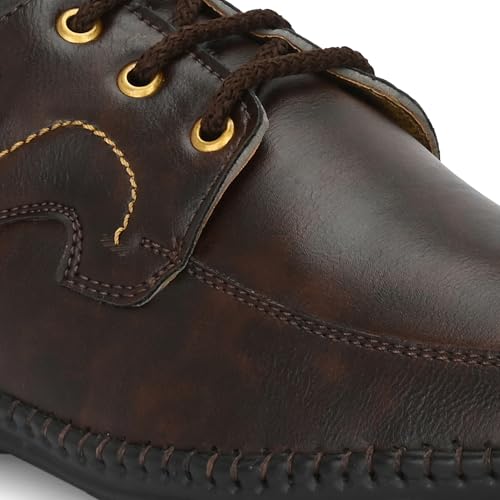 Image of Rising Wolf Men's Formal Shoes - Elegant & Easy-Wear Design with Cushioned Insole, Polished Finish, and Durable Sole | Ideal for Office, Business Meetings, Weddings & Daily Formal Wear