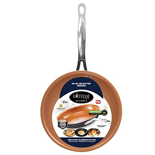 Gotham Steel Nonstick Frying Pan - 11 Inch Ceramic Non Stick Pan Cooking Pan Fry Pan Skillet Large Non Sticking Pan – Dishwasher Safe #TOP6