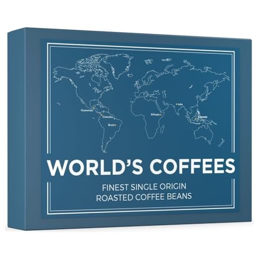 Caja de 6 Cafés En Grano de Especialidad - WORLD'S COFFEES | 420g (6 x 70g) | Cafés En Grano Gourmet de origen único | Idea de Regalo para él y ella
