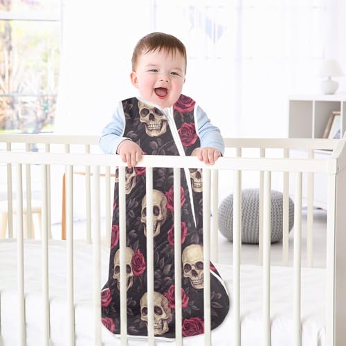 Image of vvfelixl Bright Funny Dinosaurs Baby Sleeping Bag Sleep Sack,Baby Wearable Blanket Sleep Suit for 0-6 Months