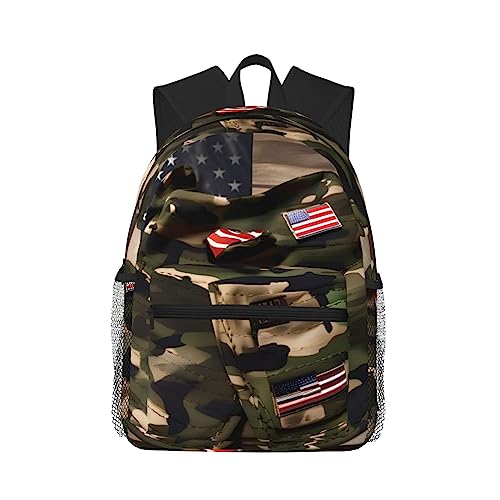 Sac à dos ordinateur 15,7 pouces camouflage EdWal imprimé USA noir universel