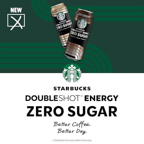 Image of Starbucks Doubleshot Zero Sugar Coffee Energy Drink, French Vanilla, 15 fl oz Cans, (12 Pack), Zero Sugar, B Vitamins, Ginseng, Guarana, Iced Coffee Drink