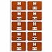 Smead AlphaZ ACCS Color-Coded Alphabetic Label H, Brown, 100 Labels per Pack (67178)