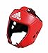 adidas Aiba Licenza del Casco da Boxe, Taglia S, M, L, XL – Rosso Approvato
