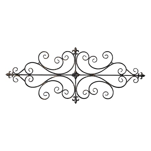 Sintosin Vintage Wrought Iron Wall Decor 45" x 18", Hanging