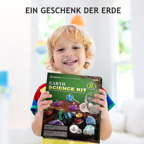 Japace Ausgrabungsset für Kinder, Edelsteine Ausgraben, Kristalle Züchten – Ansicht 6