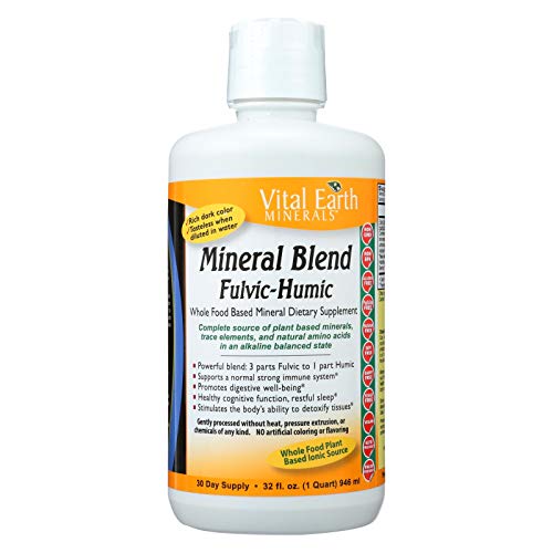 Vital Earth Minerals Mineral Blend Fulvic-Humic 32 Fluid Ounce