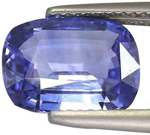 ABHINAV GEMSNatural Blue Sapphire (NEELAM/NILAM Stone) Certified 7.25 Ratti / 6.62 carat Deluxe Quality Original Energized Precious Loose Gemstone for Men & Women