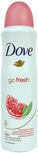(3 PACK) DOVE Dry Spray Antiperspirant 48 hours, (Go Fresh Pomegranate & Lemon Verbena) 5oz