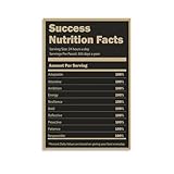Nutritional Ingredients for Success,inspirational Wall Art,motivational Wall Poster Canvas Art Poster And Wall Art Picture Print Modern Family Bedroom Decor Posters 12x18inch(30x45cm)