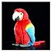 LYNLYN Giocattoli Morbidi 12 Pollici Lifelike Scarlet Macaw Peluche Giocattolo Carino Parrot Peluche Doll Simulazione Bird Peluche Giocattolo Giocattolo Liyannan (Color : Red, Height : 32cm)