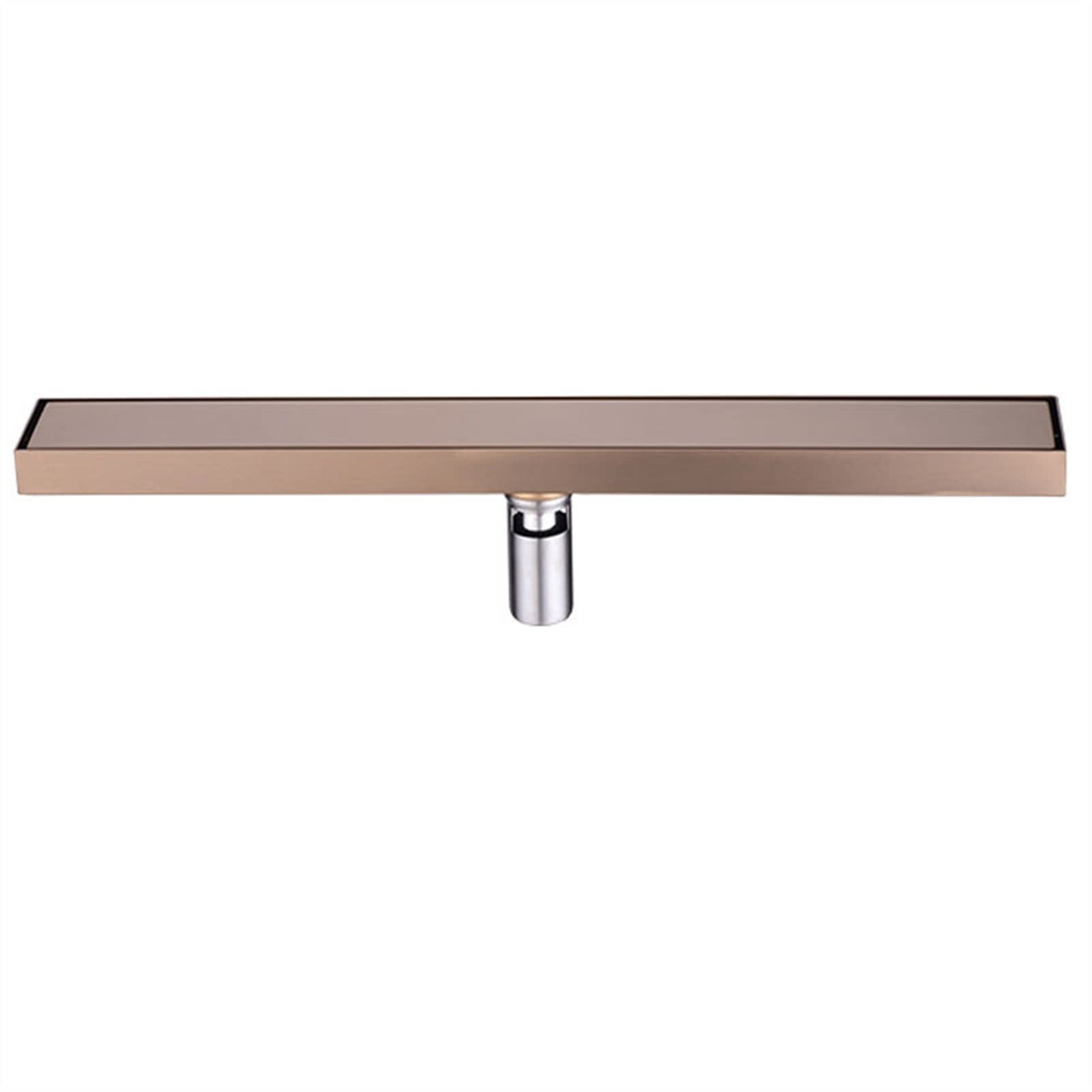 Liniowy odpływ prysznicowy z sitkiem do włosów 304 inless Steel 2 w 1 płytka rt kratka odpływ podłogowy róża d h 40 cm (15,7") idealny do nowoczesnych łazienek