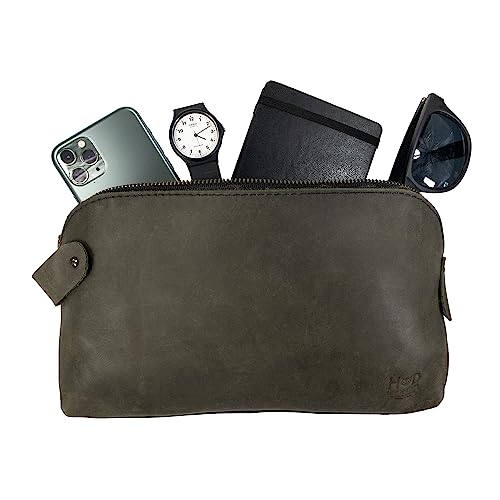 Hide & Drink, Bolsa utilitária grande rústica multiuso para cabos e carregadores, bolsa de viagem, b