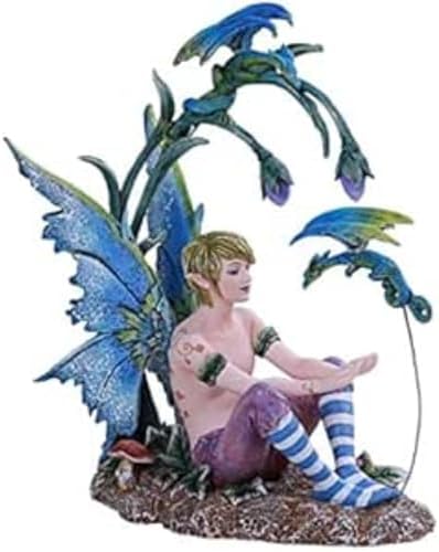Pacific Giftware PT Amy Brown Art Original Collection Boy and His Dragon Male FAE Resin Collectible Figurine image 4