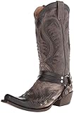 Stetson Mens 13in Snip Toe Harness Brown Leather Western Cowboy Boots 10.5 D