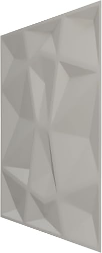 Miniatura 4 de Ekena Millwork 19 58 pulgadas de ancho x 19 58 pulgadas de alto, Niobe EnduraWall decorativo 3D, beige ahumado (cubre 2.67 pies cuadrados).