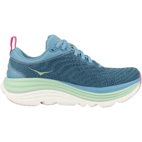 Hoka Women's Gaviota 5 Sneaker, Alpine Blue/Jadeite, 103