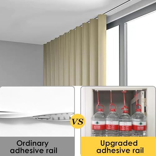 Rail plafond 400 cm sans perçage pour rideau de douche et séparation