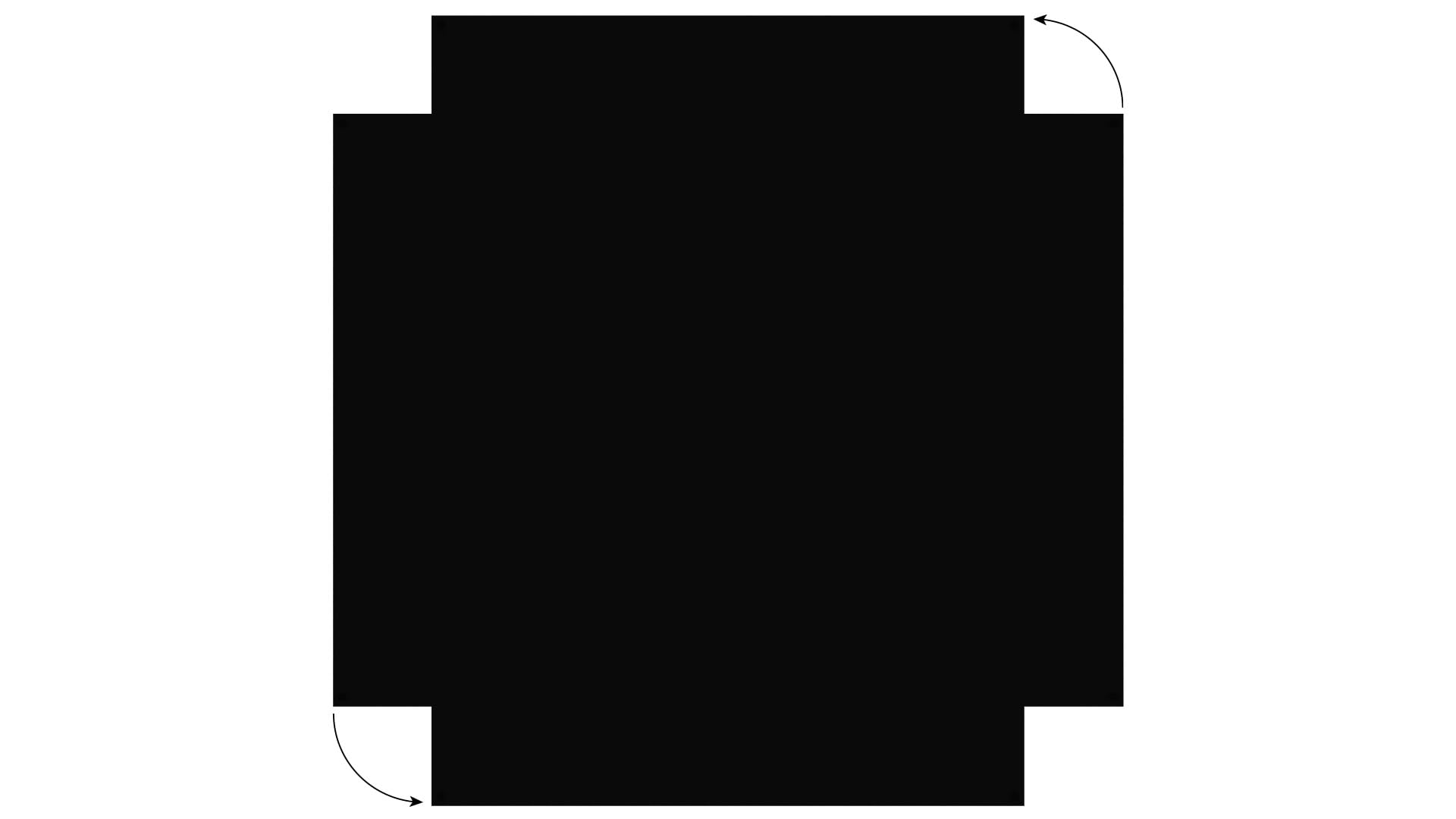 ALLboards Rahmenloses SLIMboard - Kreideoberfläche - 120x90 cm + GRATIS