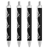 ✪Écriture fluide : la pointe du stylo à bille est pleine et propre, assurant une écriture fluide. Le noyau intérieur est de l'encre noire sans gouttelettes d'encre, ce qui est suffisant pour votre travail quotidien, vos études et vos notes de classe.