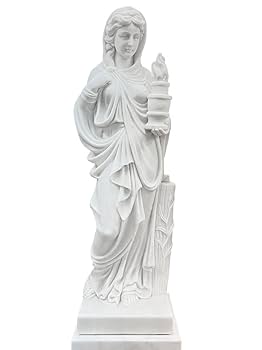 Amazon.co.jp: 天然大理石彫刻 季節の乙女（冬）高さ160cm 石像