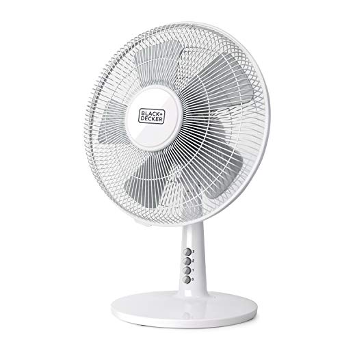BLACK+DECKER BXEFD40E Ventilateur en plastique, blanc