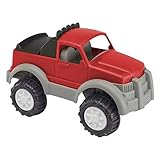 American Plastic Toys Kids’ Gigantic Pick-Up Truck, Large Truck Bed with Realistic Tonneau Cover, Knobby Wheels and Metal Axles Fit for Indoors and Outdoors, Haul Sand, Dirt, or Toys, for Ages 2+