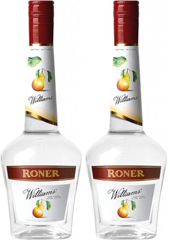 Roner Williams (1x 0,7l) - Distillato di Frutta dalla Distilleria Artigianale Alto Adige Südtirol più premiata d'Italia - 700 ml (Confezione da 2)