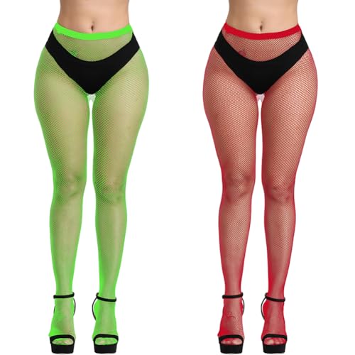 Image of Fishnet Stockings Womens High Waist Tights Sexy Sheer Mesh Pantyhose