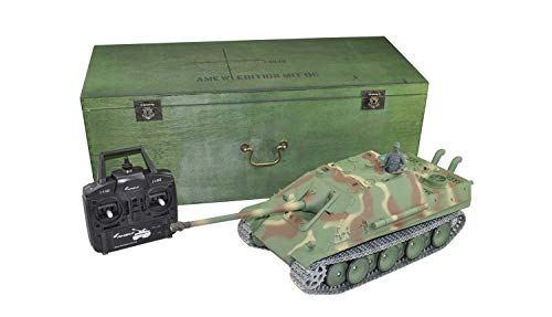 Amewi U.S. M41A3 Walker Bulldog Panzer - RC Ferngesteuerter Panzer mit SCHUSS & Rauch & Sound - Funktion!! Massstab 1:16 +Mit Munition und Akku +Ready-to-Drive in Holzbox!