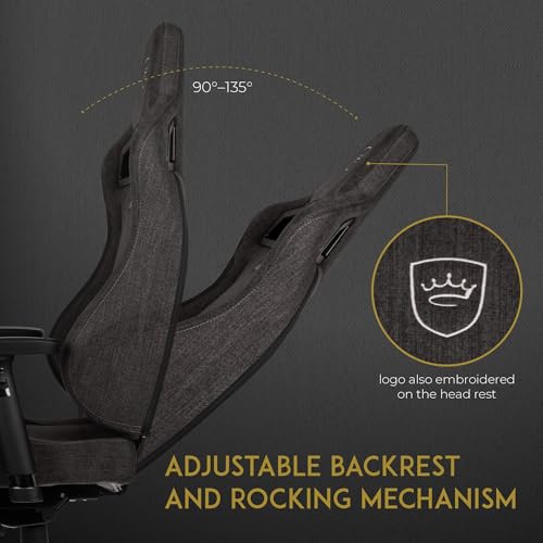 Noblechairs Epic TX Fabric Edition Antracita - Sedia gaming - Immagine 4